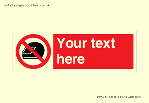 Custom No Motorcycle Helmets Sign